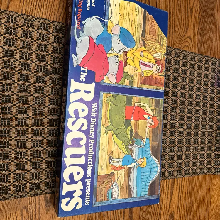 Vintage Disney The Rescuers Board Game Complete ,  1977