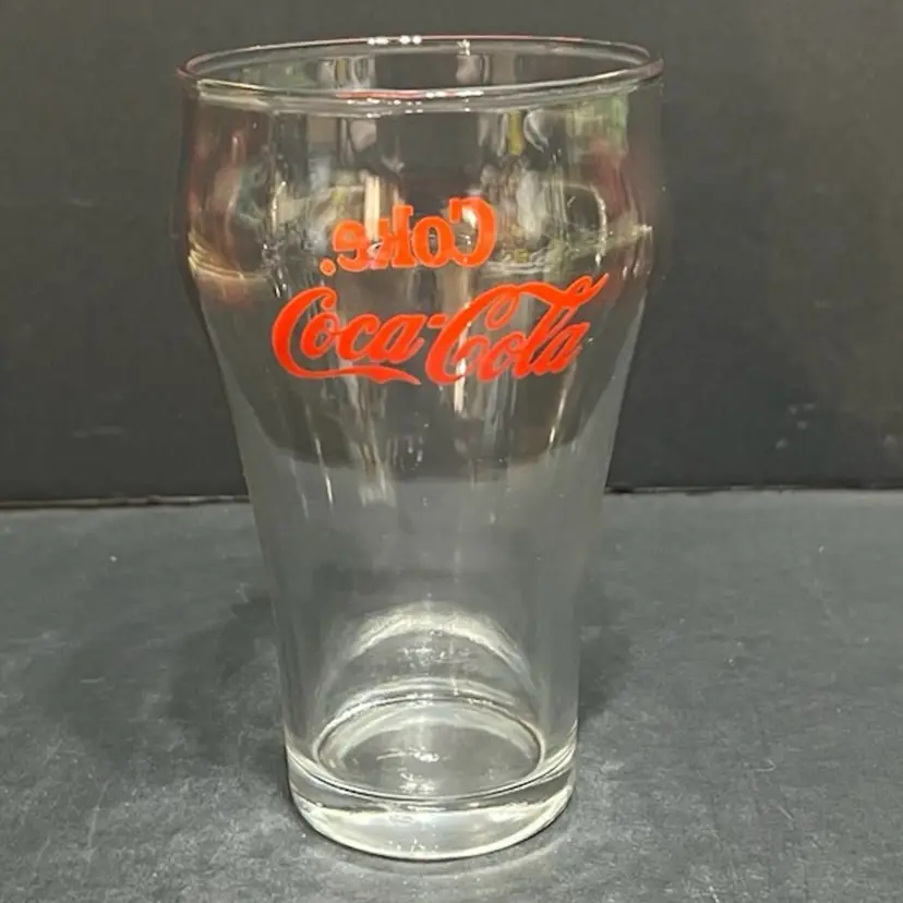 MARKDOWN! Set of 12-10@1989 12oz Coca Cola Bell Shaped Soda Glasses Red Type & 2@Coca Cola Anniversary Glasses White Type