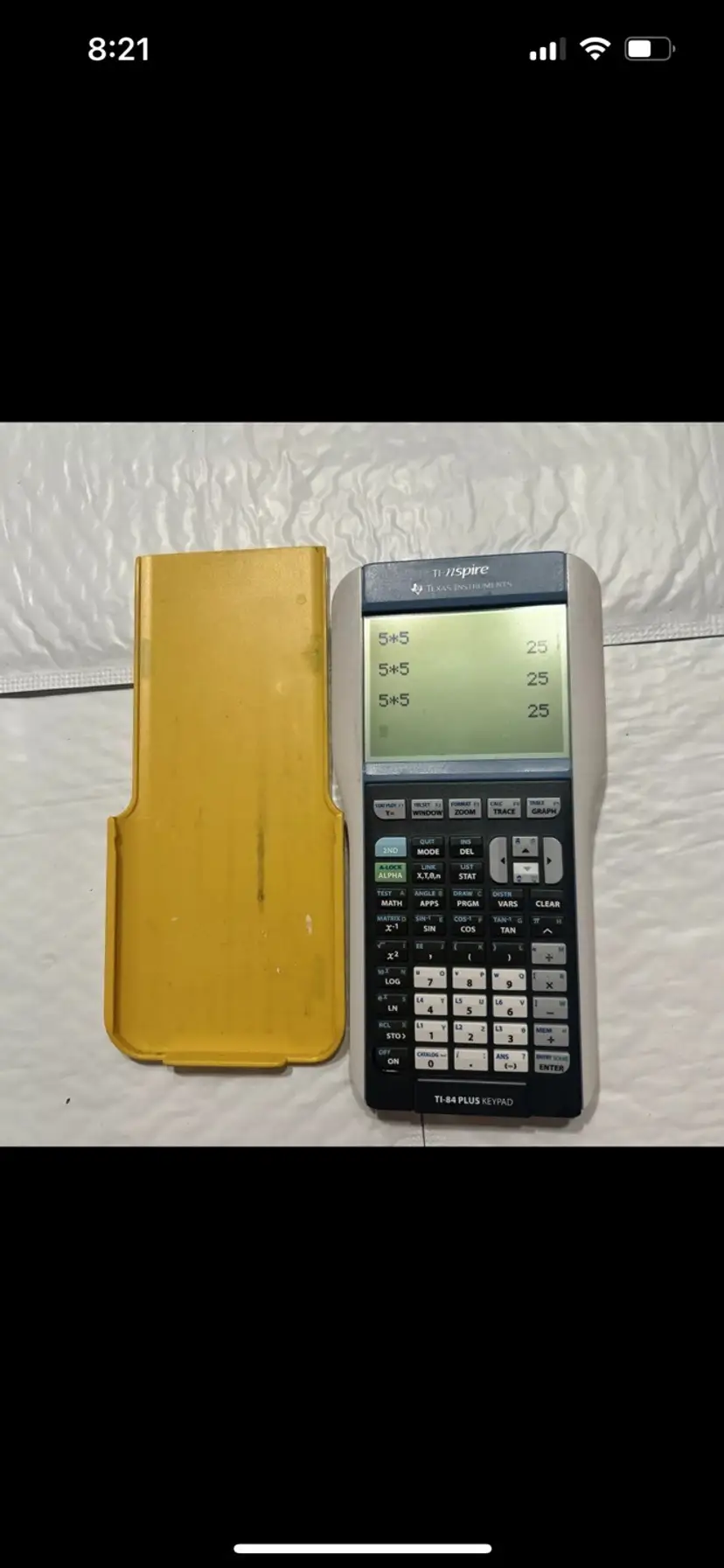 Texas Instrument TI NSPIRE Graphing Calculator W Cover Tested Ti 84 Plus Keypad