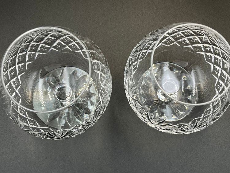 (2) Crystal Brandy Glasses