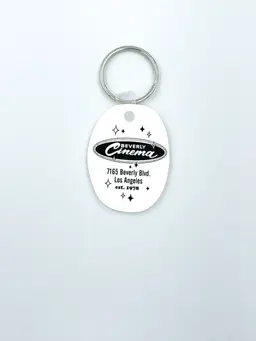 White w/ Black Lettering - New Beverly Cinema Keychain - Various Colors