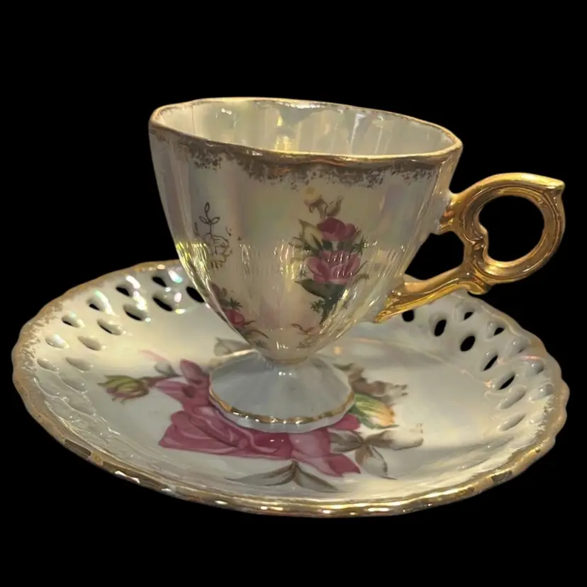Vintage Royal Sealy Lusterware Teacup And Saucer Set