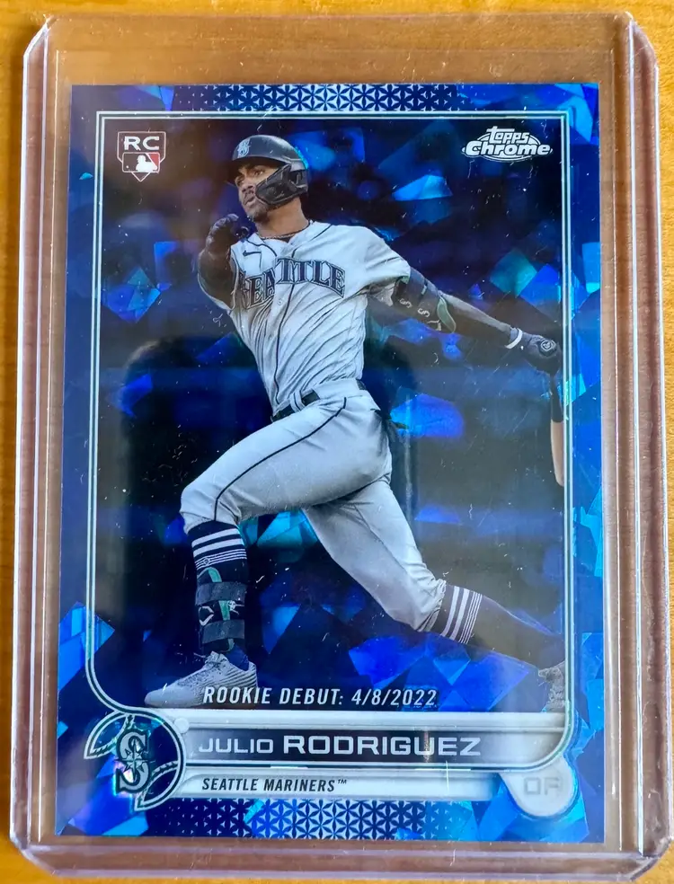 2022 Topps Chrome Update Sapphire Julio Rodriguez Rookie Debut RC #US62 - Seattle Mariners