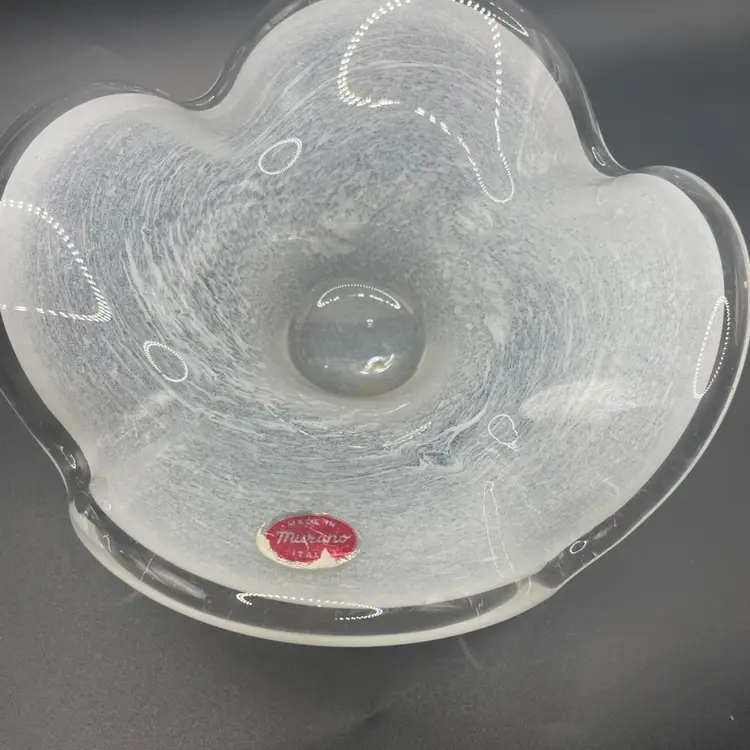 Murano Opalescent Freeform Bowl