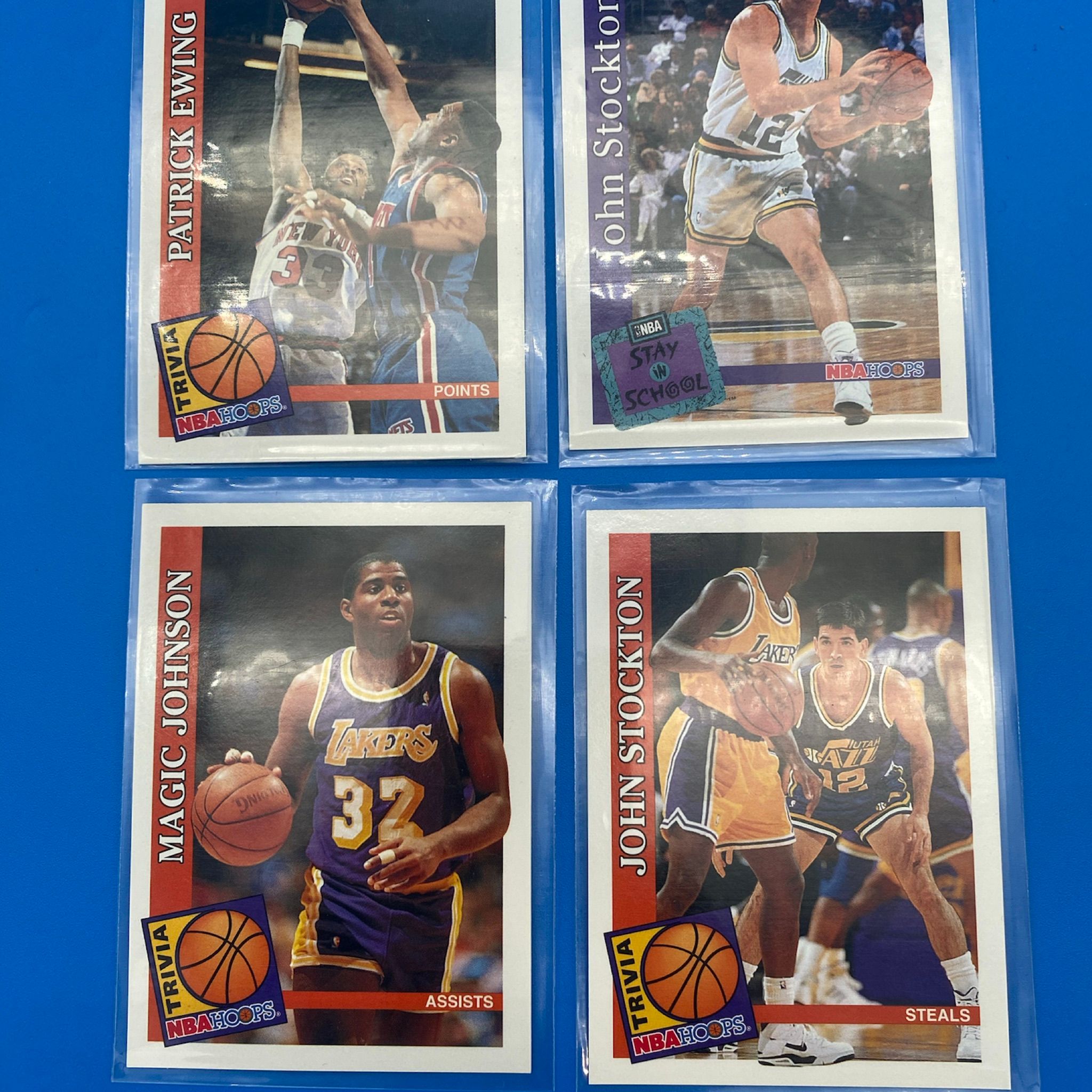 その他 NBA Card Lot NBA Hoops 1993 Mixed Lot of 4 Different Basketball Trading Cards