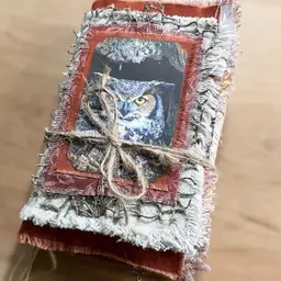 Bernard (One of a kind fall owl junk journal)