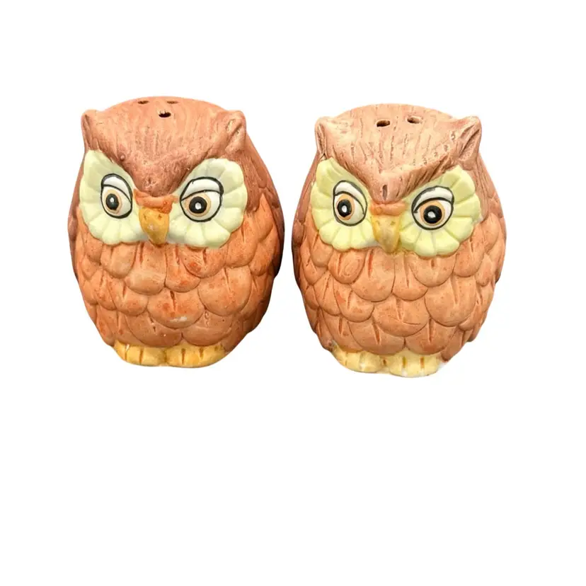 Vintage Baby Owls Salt n Pepper Excellent Condition. Never Used