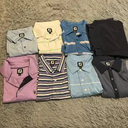 Lot of 8 Footjoy Polos & Shorts Mens Clothing