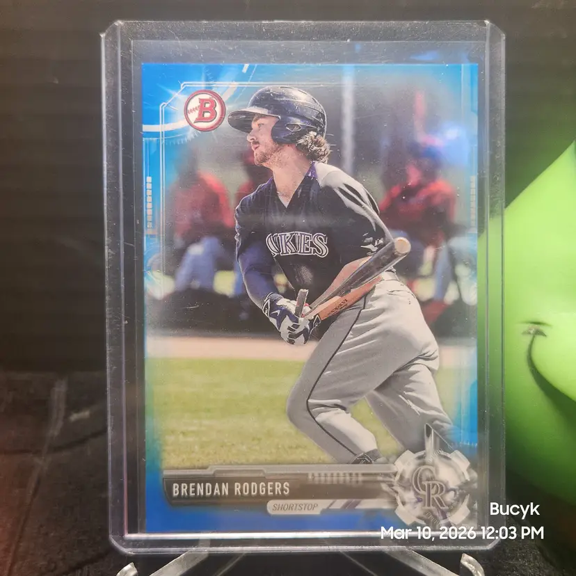 2017 Bowman Draft Blue - Brendan Rodgers Colorado Rockies 80/150