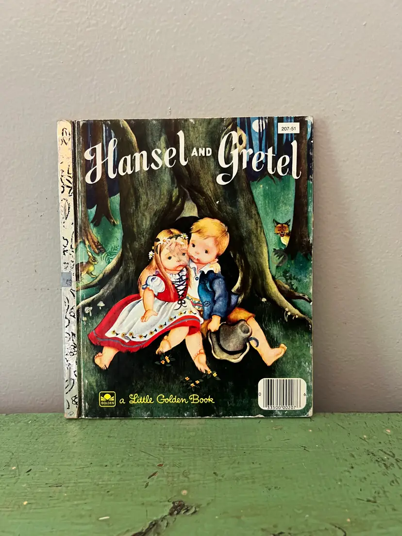 1982 Hansel & Gretel by The Brothers Grim. Vintage Little Golden Book. Classic Children's Bedtime Story. Fairytale