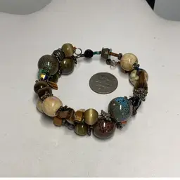Stone Wire Stretch Bracelet