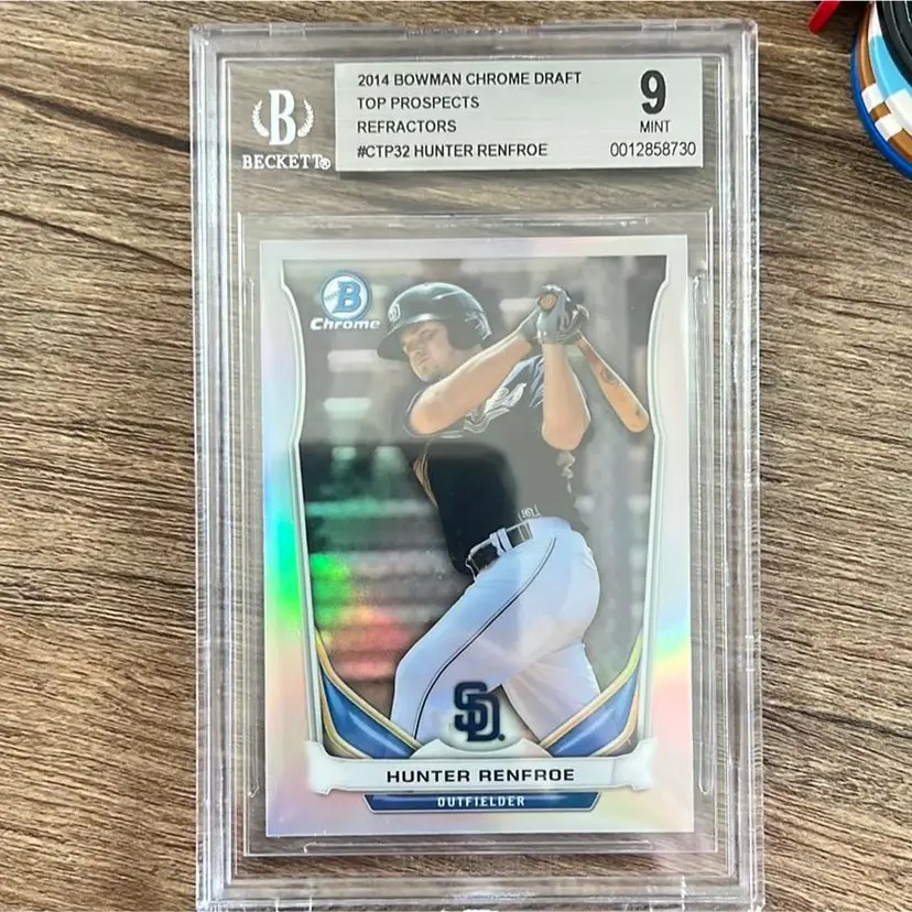 Hunter Renfroe 2014 Bowman Chrome Draft Refractor San Diego Padres