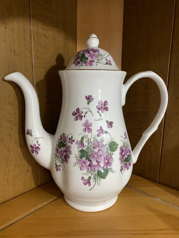 Formalities by Baum Brothers Violet Pattern Teapot