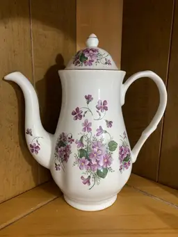 Formalities by Baum Brothers Violet Pattern Teapot