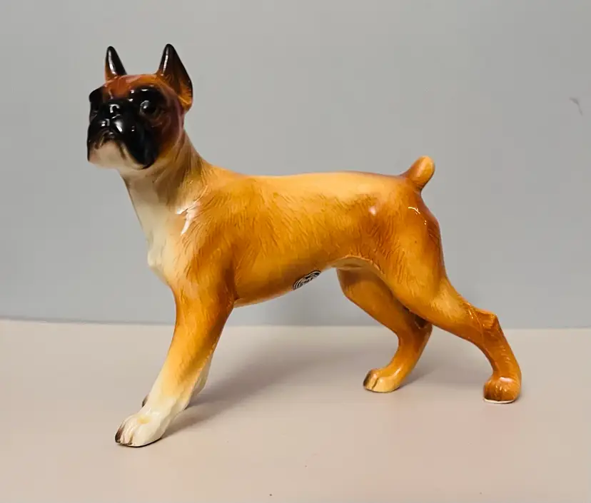 Vintage Norcrest Standing Male Fawn Boxer Figurine