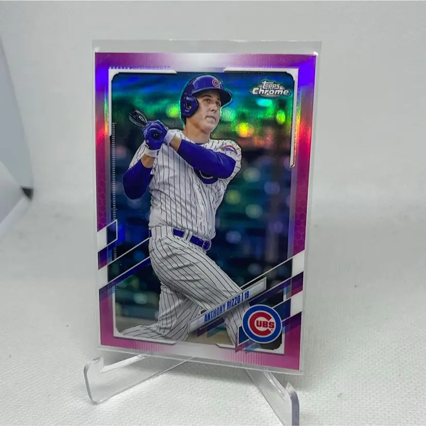 2021 Topps Chrome Update Pink Anthony Rizzo #165