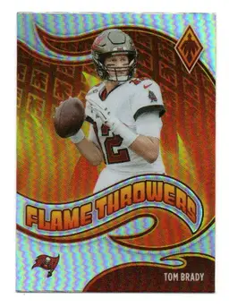 2021 Panini Phoenix #FT-17 Tom Brady Flame Throwers Silver