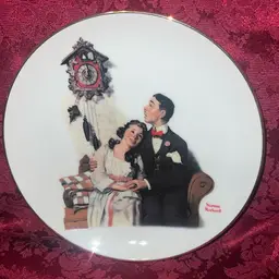 Young Love - Norman Rockwell Plate