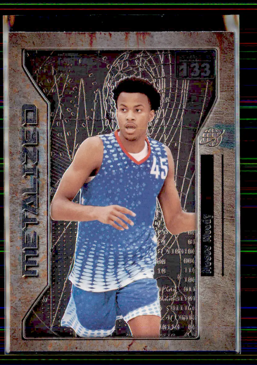 Moses Moody 2021 SkyBox Metal Universe Champions Metalized #133 - Arkansas Razorbacks - (153-246)