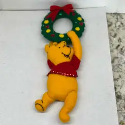 Felt Winnie The Pooh Door Hanger Christmas Wreath