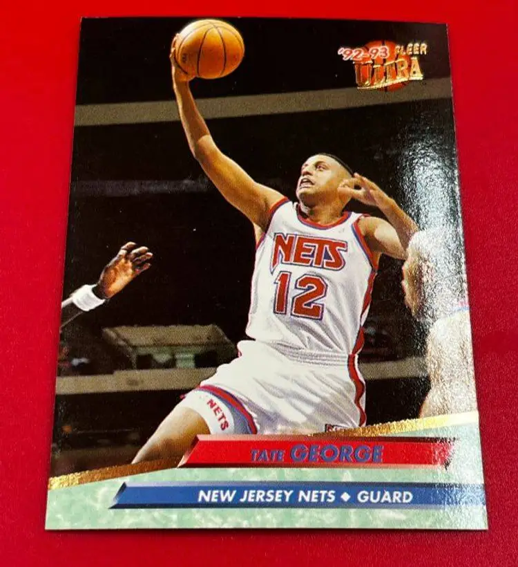 1993 Fleer Ultra Collector Basketball Trading Card Nets Tate George #315