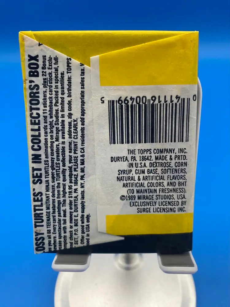 Topps Teenage Mutant Ninja Turtles Series 1 Trading Card Pack - Sealed 1989