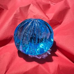 #002 Gibson 1996 Glass Paperweight No Chips Or Cracks Bullicante Ridges