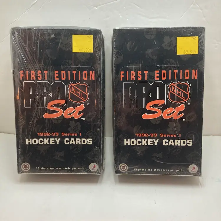 Lot Of 2 1992-93 NHL Pro Set Hockey Cards First Edition Series 1 Factory Sealed