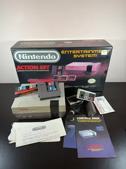 NES W/ Box No Zapper