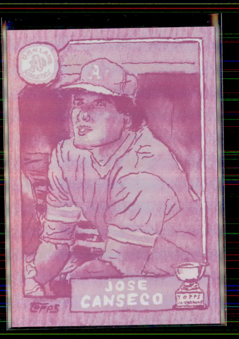 Jose Canseco 2025 Topps Shoebox Treasures Bubble Gum #13 - Oakland Athletics - (153-276)