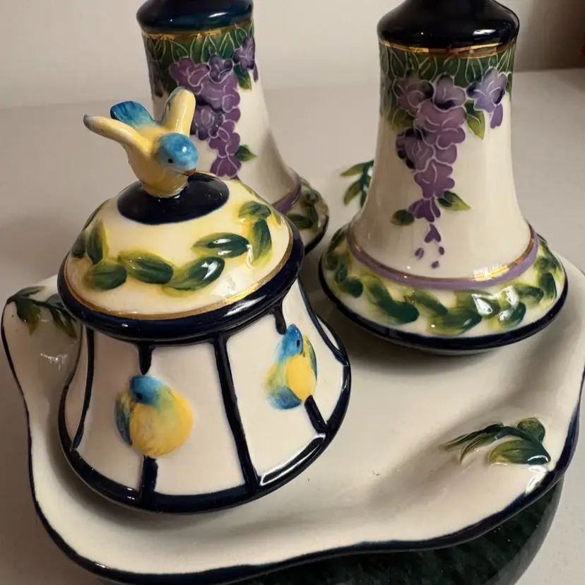 J. McCall for Blue Sky ceramic condiment set