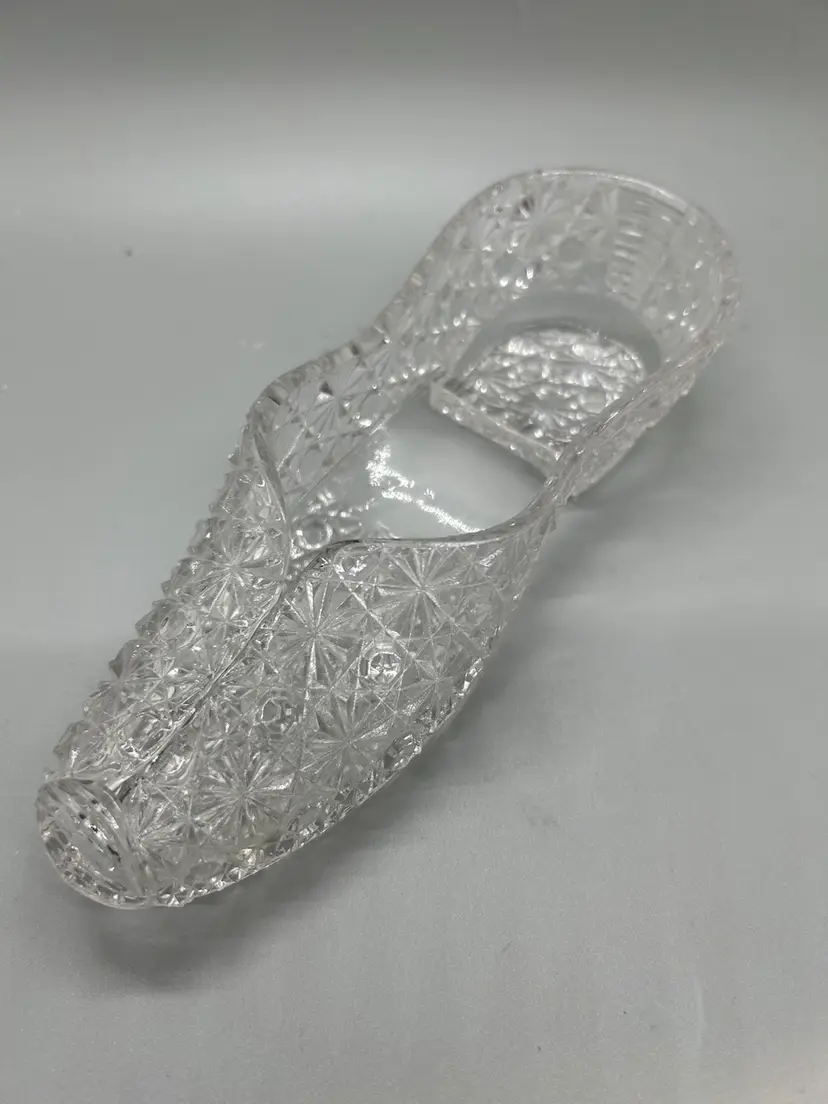 24003 Antique Bryce Bros Daisy & Button Shoe/slipper. 7”