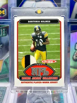Santonio Holmes 2006 Topps Rookie RC 3 Color Jersey Patch SP Pittsburgh Steelers