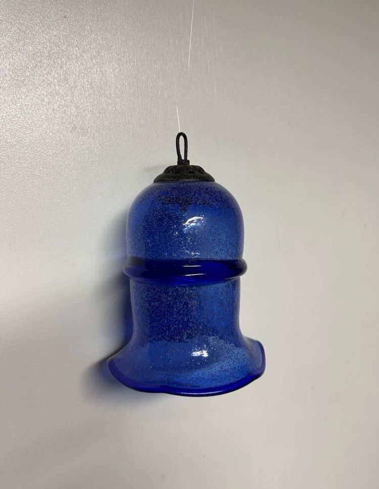 Blown Glass Blue Ornament