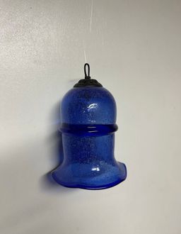 Blown Glass Blue Ornament