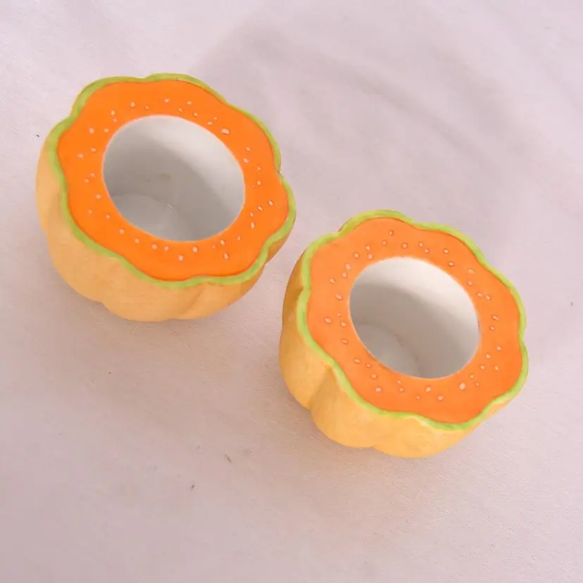 Vintage Partylite Mellon Votive Holders Set of 2