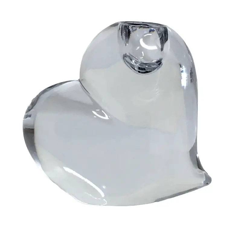 Mikasa Amorosa Clear Lead Glass, Heart-Shaped Candle Holder