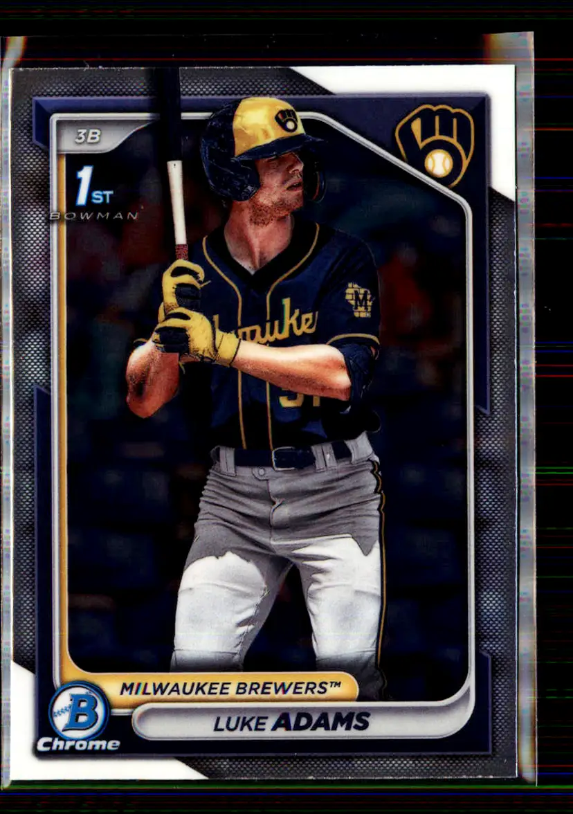 Luke Adams 2024 Bowman Chrome #BCP-50 - Milwaukee Brewers - (147-147)