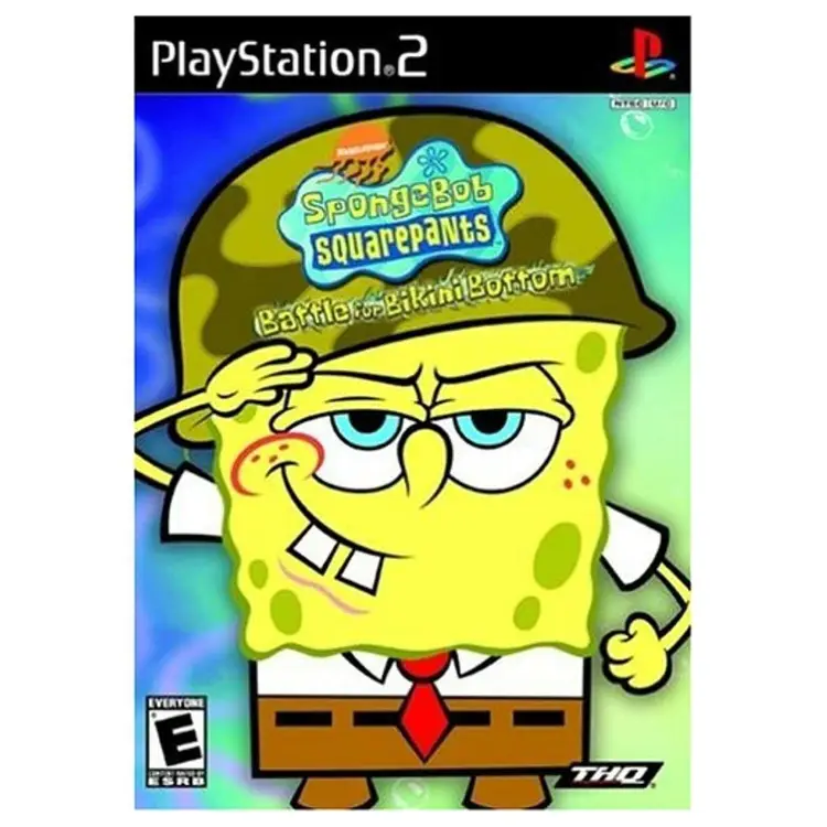 SpongeBob SquarePants: Battle for Bikini Bottom (PlayStation 2 PS2, 2003)
