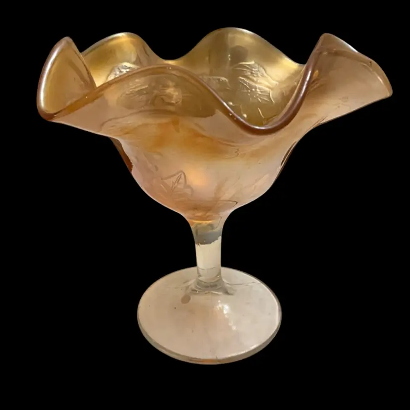 Choice Of One- Fenton Carnival Glass Compote/ Candy/Nut Dish 5.5” x 5.5”