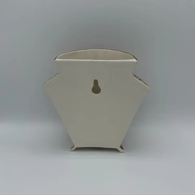 James Kent England Chintz Porcelain Wall Pocket Vase 6” Excellent Condition Stamped