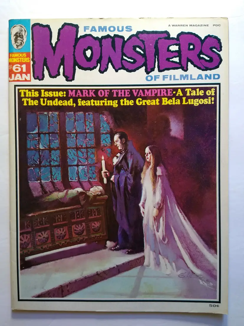 Famous Monsters of Filmland Magazine Jan 1970 #61 Bela Lugosi Warren