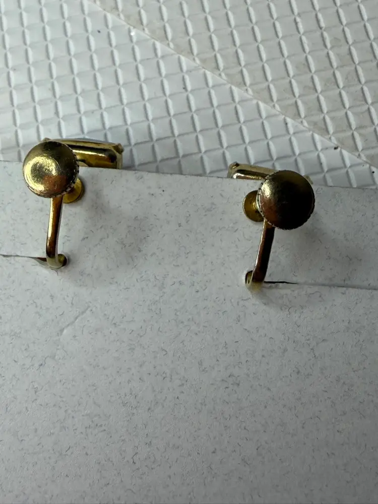 VTG Blue Milk Glass Chandelier Earrings