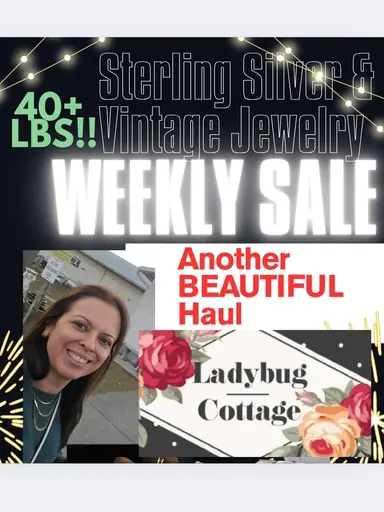 🐞NEW HAUL Sterling Silver & 40 lbs Vintage & Costume Jewelry 🐞