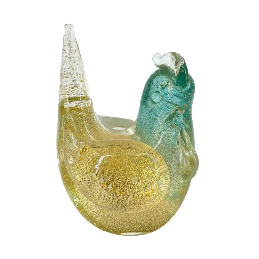 Murano Art Glass Chicken Figurine