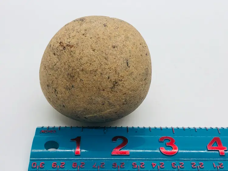 Native American Indian Hammer Stone Tool-Game Ball 11 Oz