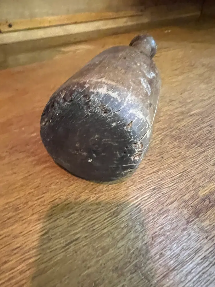 Antique Finely Carved  Oak Wood Carving Hammer Mallet Woodworking Primitive