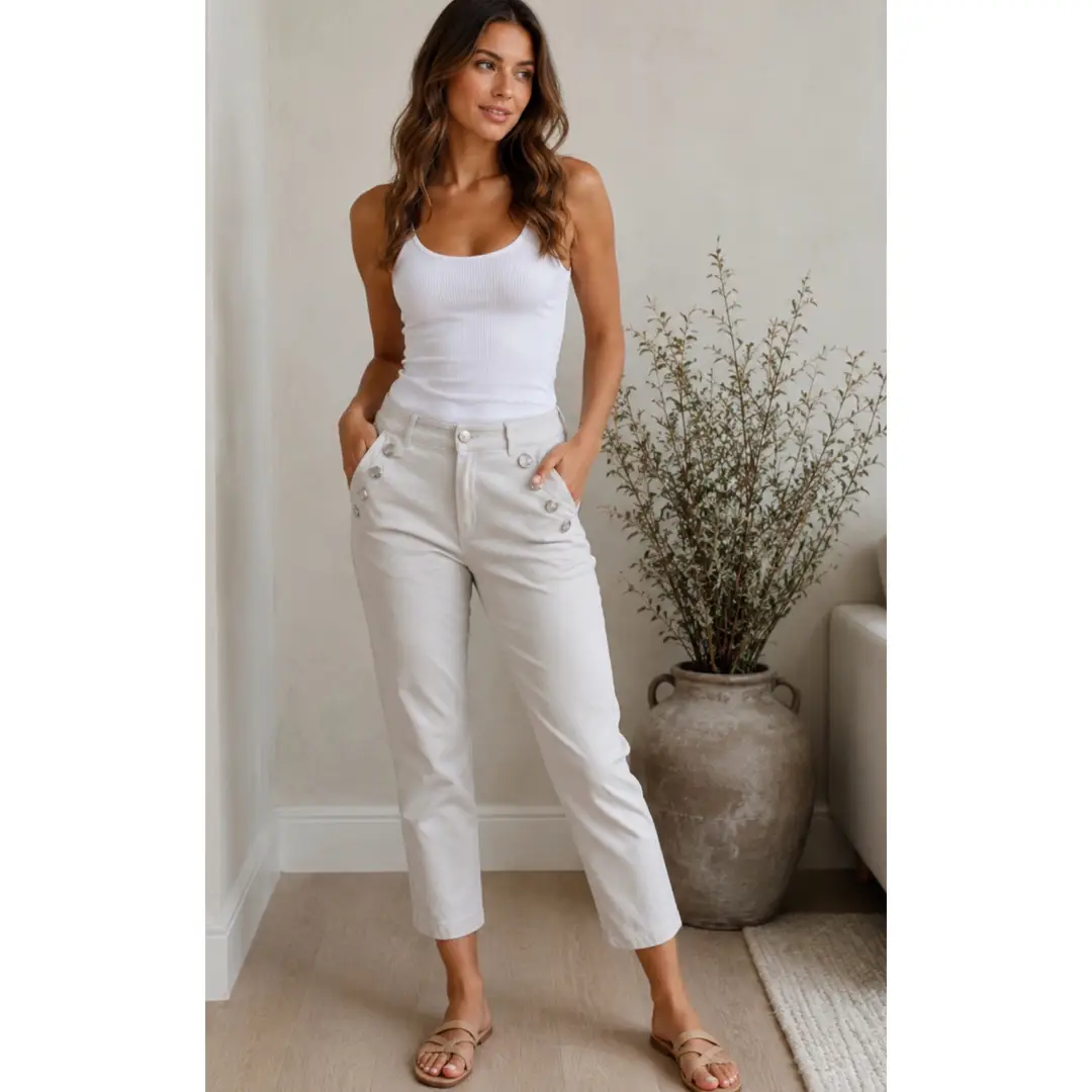 Simon Chang Beige Trousers