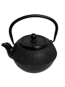 Vintage Japanese Cast Iron Teapot Tetsubin Dot With Strainer