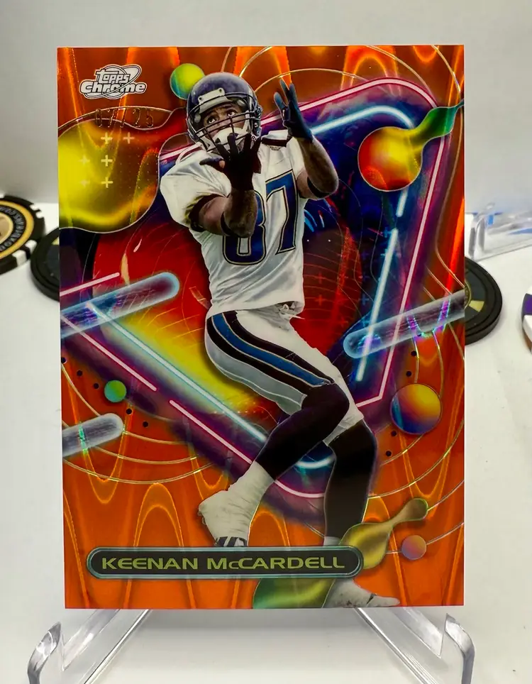 KEENAN MCCARDELL 2024 TOPPS COMPOSITE ORANGE RAYWAVE REFRACTOR 7/25 JAGUARS